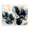 Stupell Industries Blue Swirling Modern Flowers Canvas Wall Art